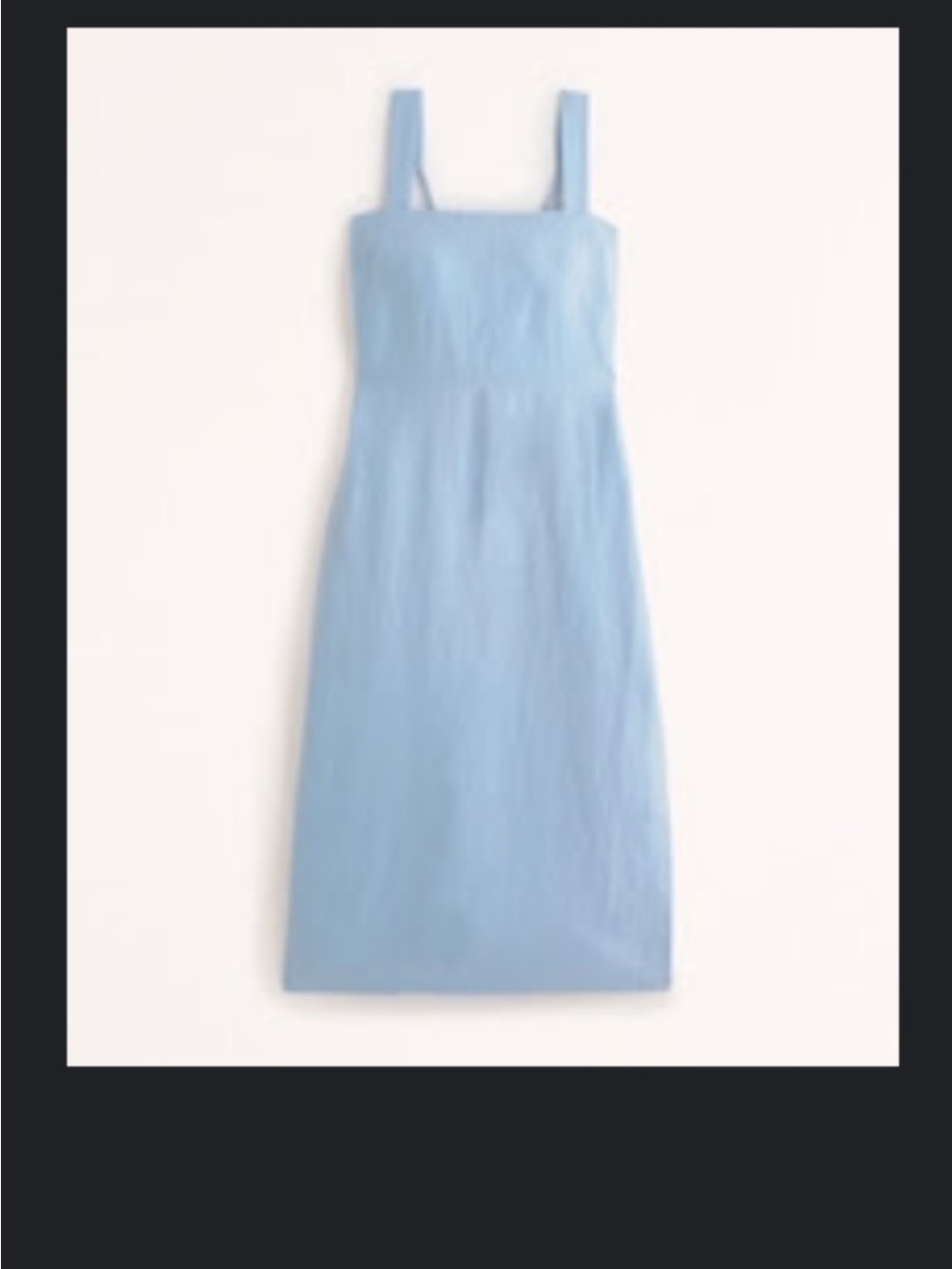 Abercrombie & Fitch Light Blue Square-Neck Midi Dress - Picture 4 of 4